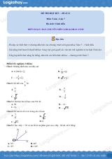 Đề thi học kì 1 Toán 7 Cánh diều - Đề số 11
